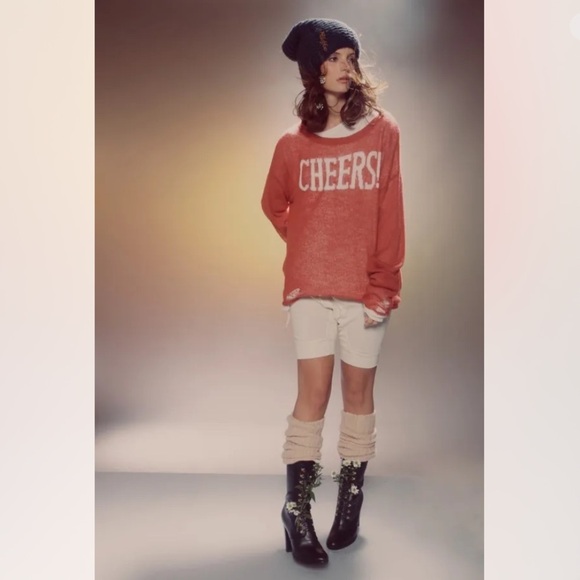 WildFox Couture Cheers Lenon Sweater in Fox Fur Size XS - Picture 1 of 11